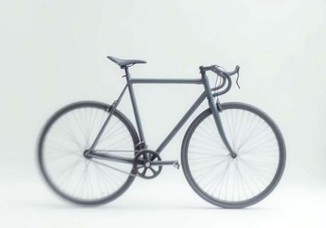 Bicicleta urbana de piñón fijo, estilo minimalista